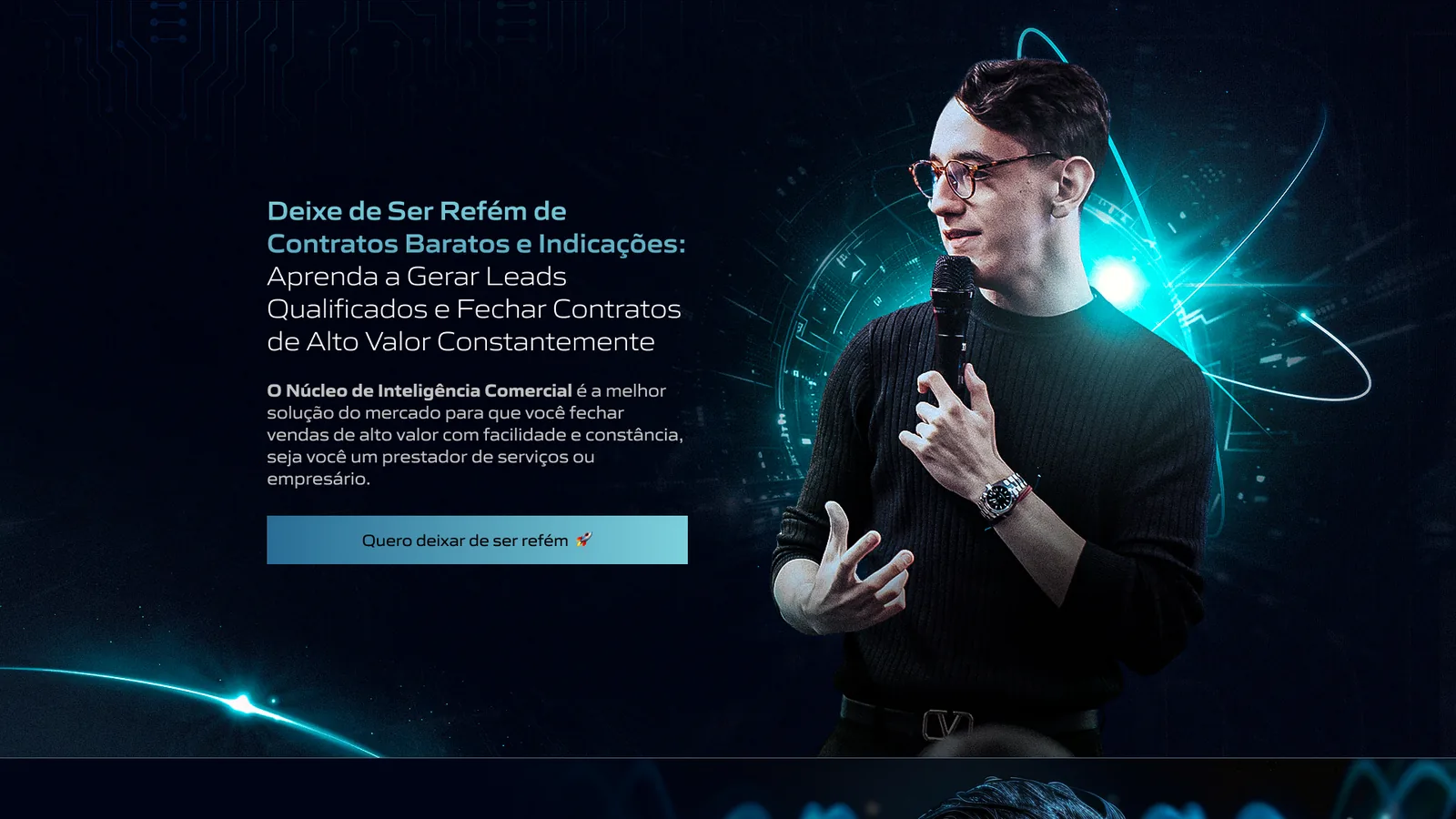 Página completa do projeto Núcleo de Inteligência Comercial