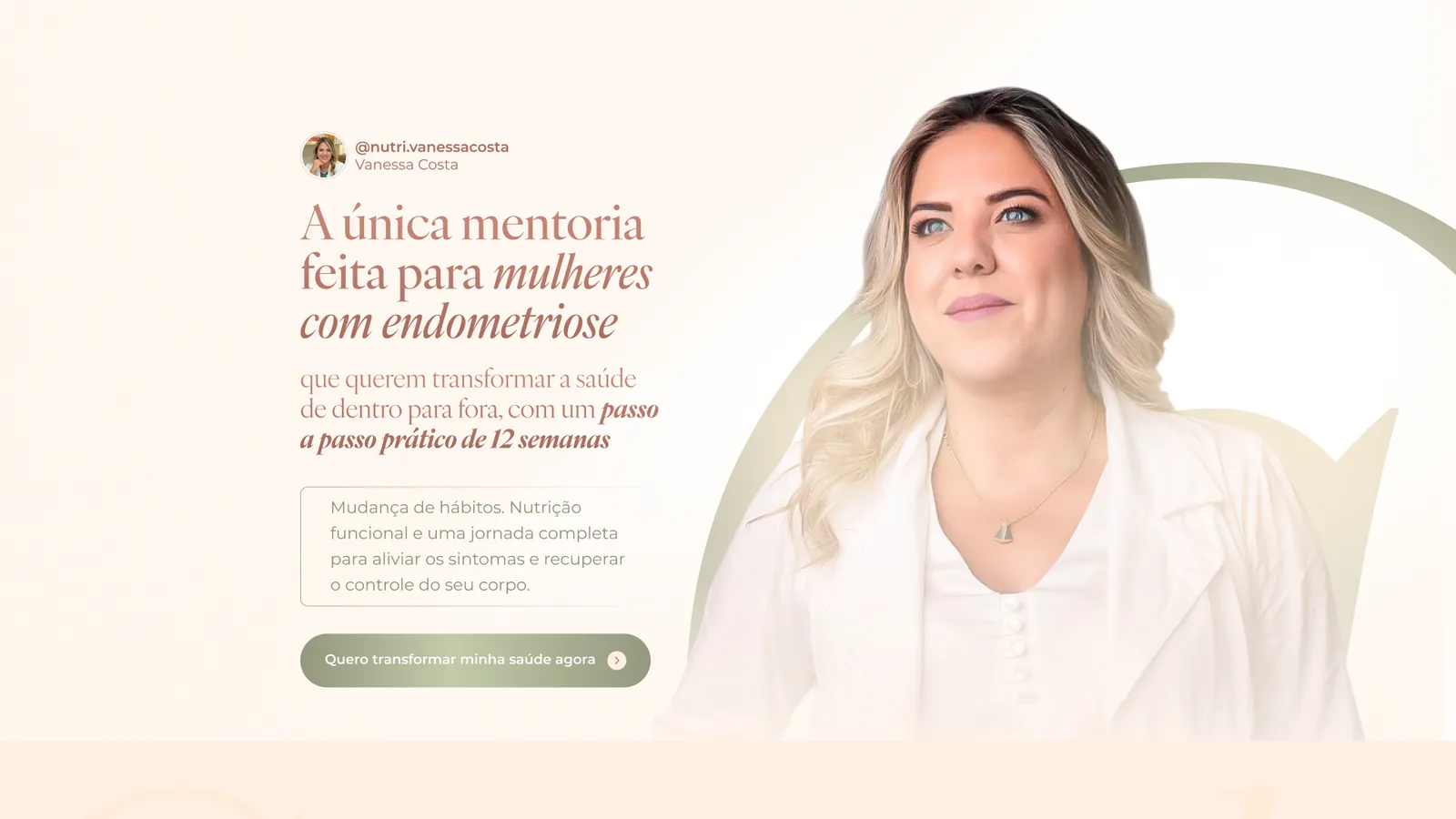 Página completa do projeto Vanessa Costa