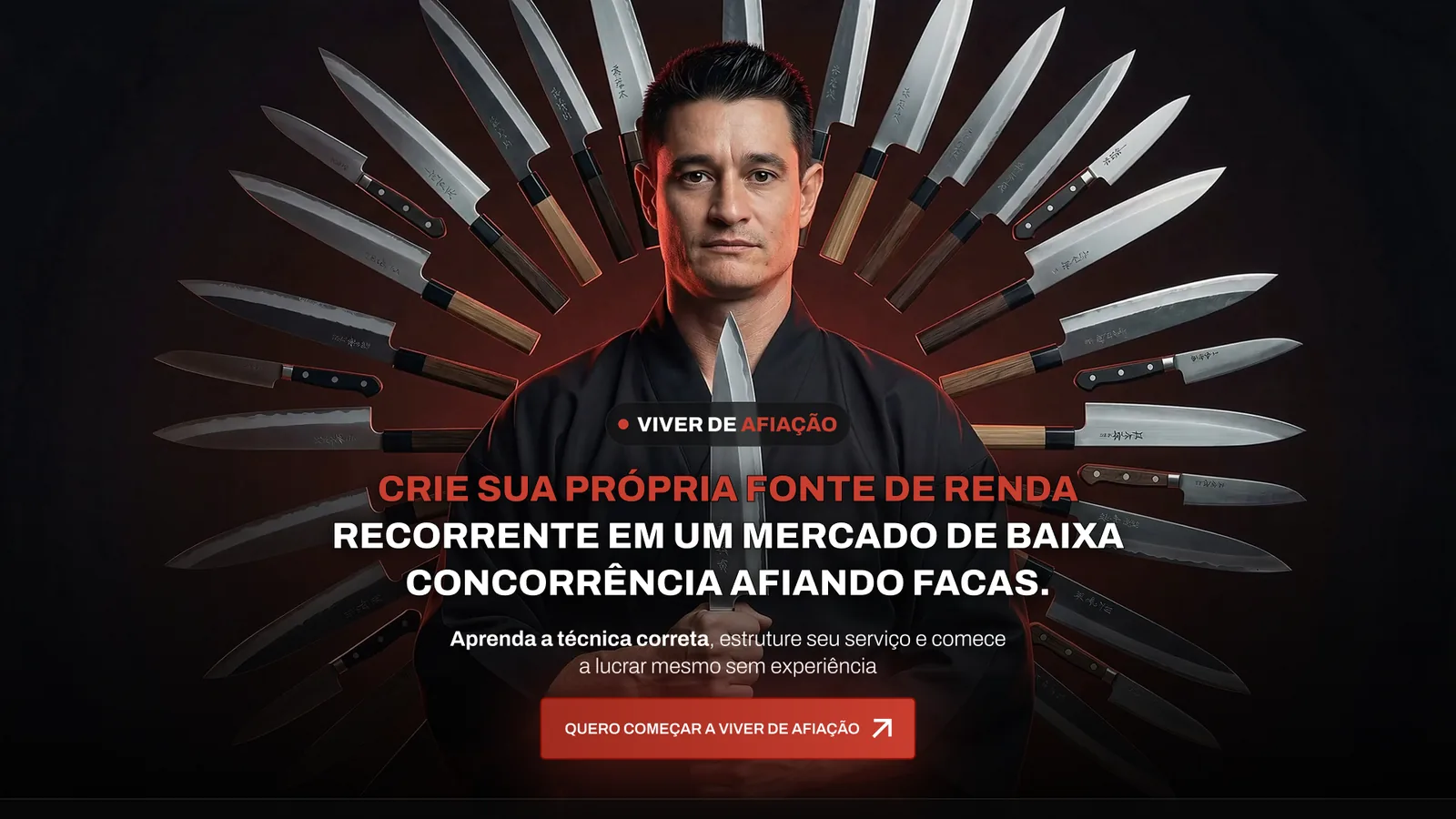 Página completa do projeto Viver de Afiação